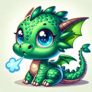 Cute cartoon dragon
