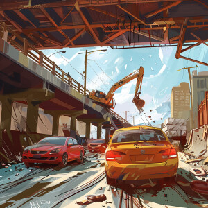 Car accidents in bridge construction zones