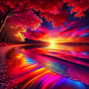 I want a bright with all the colours but still calming it should...