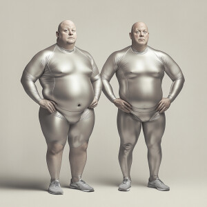 Create a photo illustration featuring head-to-toe portraits of t...