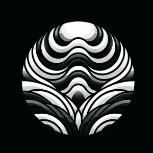 Create logo of design company called Riptide. Logo should be bl...