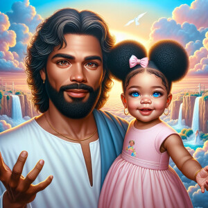 Create a 3D realistic artwork featuring the phrase 'Jesus Saves'...