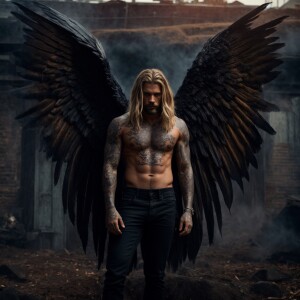 Create a vivid description of a towering character standing at 7...