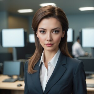 Lady in Office AI Filter