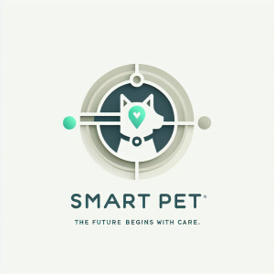 Design a minimalist logo for 'SmartPet', a company focused on fu...