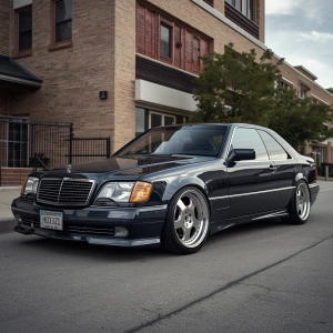 1995 S-Class, INSANE Tuning and colorscheme, Standing outside a...