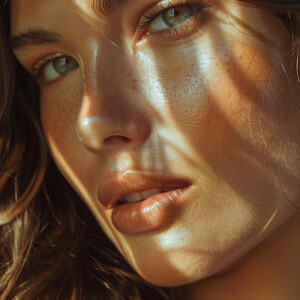 Capture a high-resolution, slow-motion semi-close-up of flawless...