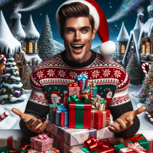 A Caucasian man with neatly slicked-back flat brown hair dons a...