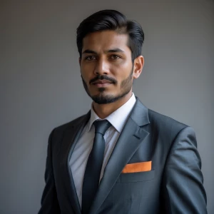 Photography, photo for resume, a business-oriented man in a suit...