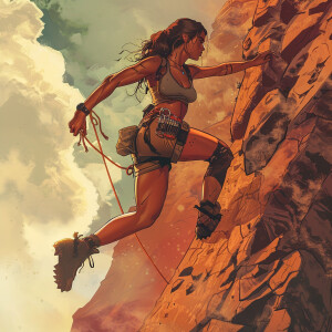 ,A full-body illustration of light brown Copper complexion Semin...