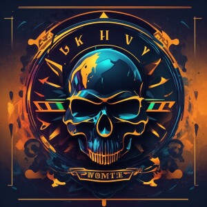 Design a highly intricate and comic like vivid Logo featuring a...