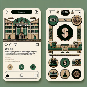 designing Instagram stories and covers for them. design for a ho...