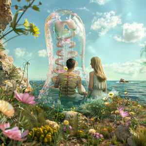 Generate an ultra high resolution 3D image depicting an Italian...