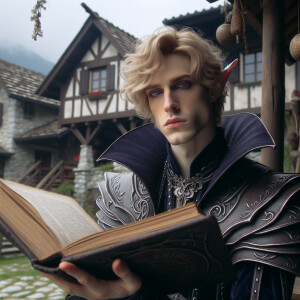 Caranthir-Ar-Fieniel from the Witcher. Black eldritch armor. Pal...