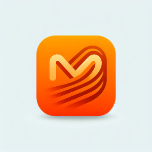 Icon app all orange color M