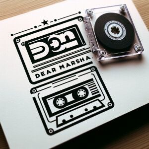 Re Create a logo With the letters, DM30 using a tape cassette as...