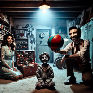 "Create a scene depicting the twenty-seventh frame in the baseme...