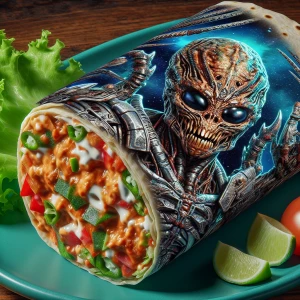 🌯 in the style of Yautja's (Hunter Predator),ultra-detailed, ul...