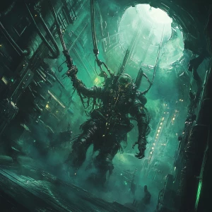 a medium quality digital painting of a (Zilant) creature holding...