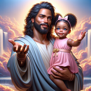 Create a 3D realistic artwork featuring the phrase 'Jesus Saves'...