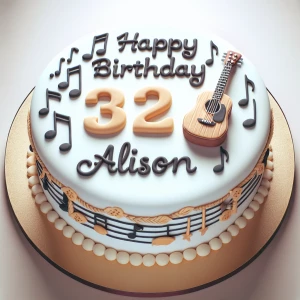 Make an ultra realistic birthday cake with the words Happy Birth...