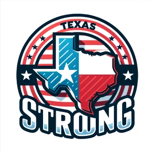 Create  logo featuring the colors red, white, and blue, inspired...