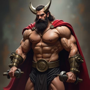 MuscleThor showing off