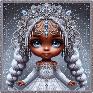 Inspired by Shedevrum

oil painting, Snow Maiden, African Americ...