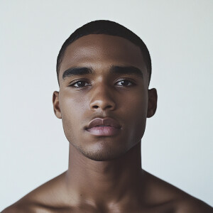 A 22-year-old African American man from Georgia with a clean-sha...