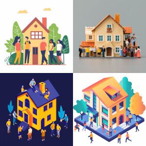 I need to generate an image that shows people, namely a team of...