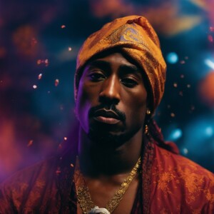 2pac in a heavenly atmosphere