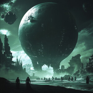 create an image format 16:9 : we see the big sphere - it's an al...