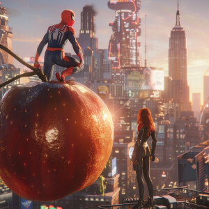 Visualize an awe-inspiring, hyper-realistic scene where a giant,...