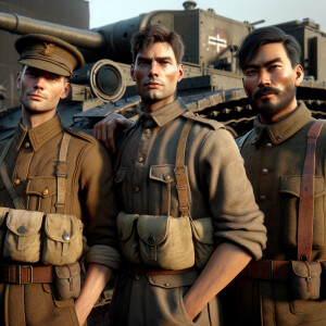 Create a hyperdetailed photorealistic, wide angle, three world w...