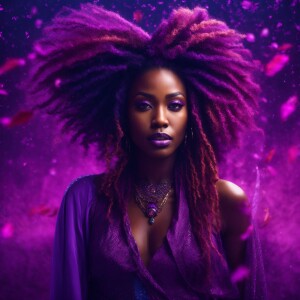 create a  ultra high resolution 3D beautiful African American fe...