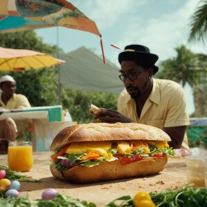 Jamaican HTB Easter bun advertising
