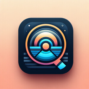 create new icon look for arc search app. The icon should be cons...