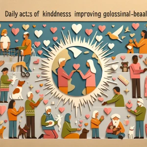 How would daily acts of kindness toward others include animals a...