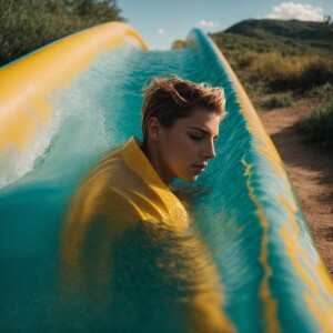 18yo student water slide