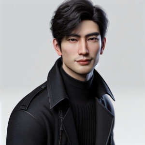 Bangtan sonyeondan Jungkook in black clothes with a smirk