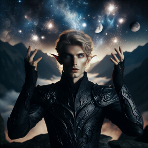 Caranthir-Ar-Fieniel from the Witcher uses magic to alter the st...