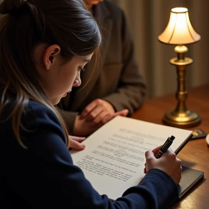 writer writing a poem