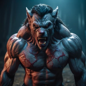Lycans muscleneike showin off full fronta