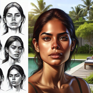 A portrait of a lady head to toe