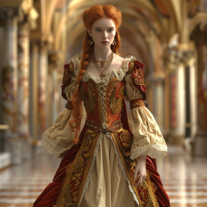 Photorealistic image. Walking down a Runway walk image. Head to...