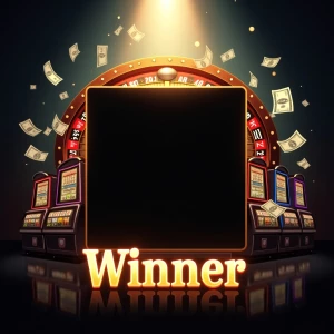 Create a square image for an online casino theme featuring onlin...