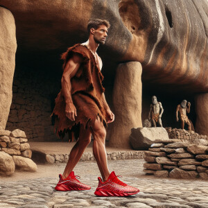 In the prehistoric heart of Bedrock, amidst towering stone forma...
