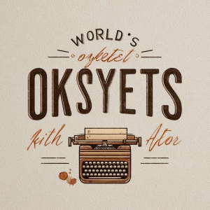 Minimalist vintage-style illustration, bold serif text reading "...