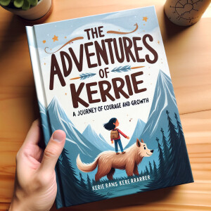 Text on picture that says “The Adventures of Kerrie: A Journey o...