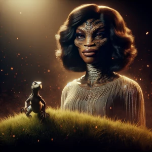 Destiny’s child effect. create an image that has the cinematic C...